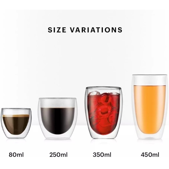 BODUM Pavina Double Wall Glass Tumbler Set Clear - Picture 10 of 11